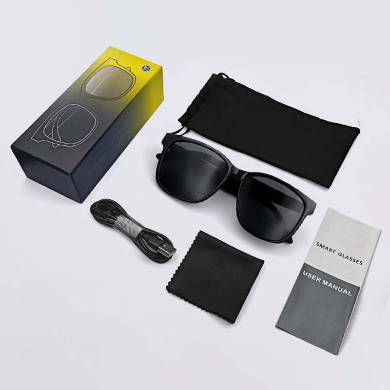 Advanced Smart Glasses with Wireless Stereo Earphones and Anti-Glare Sunglasses for Outdoor Activities such as Tourism, Driving, Cycling, Climbing, and Fishing