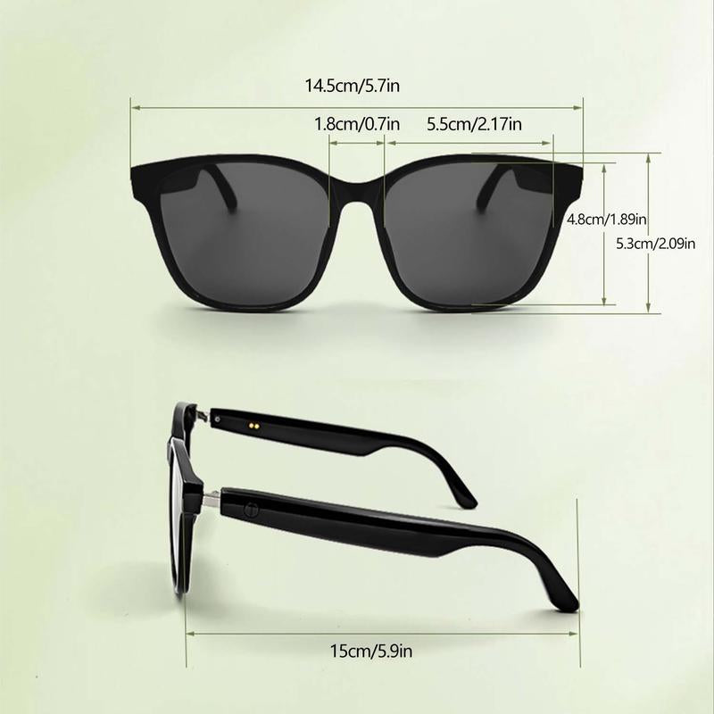 Advanced Smart Glasses with Wireless Stereo Earphones and Anti-Glare Sunglasses for Outdoor Activities such as Tourism, Driving, Cycling, Climbing, and Fishing