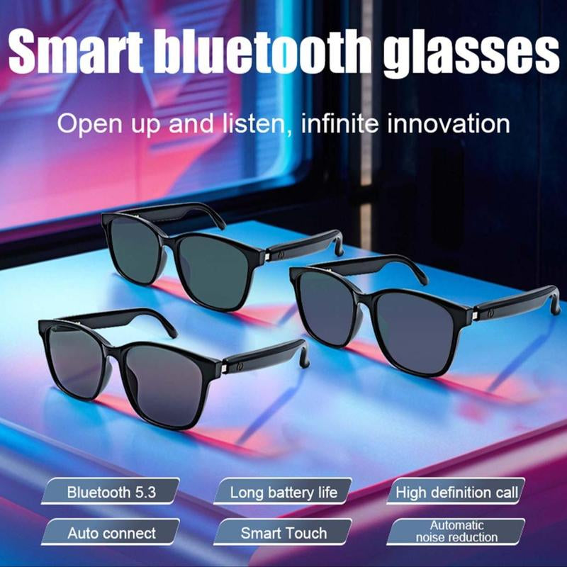 Advanced Smart Glasses with Wireless Stereo Earphones and Anti-Glare Sunglasses for Outdoor Activities such as Tourism, Driving, Cycling, Climbing, and Fishing