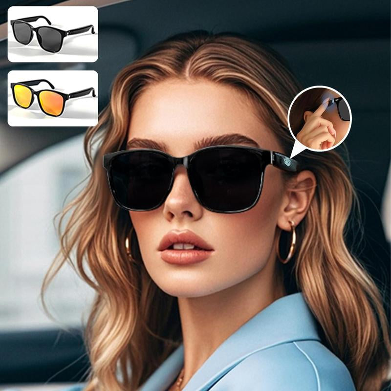 Advanced Smart Glasses with Wireless Stereo Earphones and Anti-Glare Sunglasses for Outdoor Activities such as Tourism, Driving, Cycling, Climbing, and Fishing