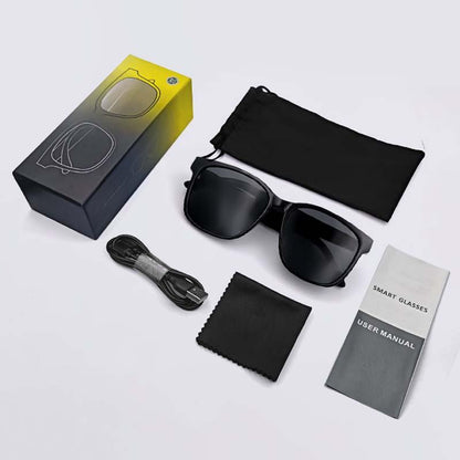 Advanced Smart Glasses with Wireless Stereo Earphones and Anti-Glare Sunglasses for Outdoor Activities such as Tourism, Driving, Cycling, Climbing, and Fishing