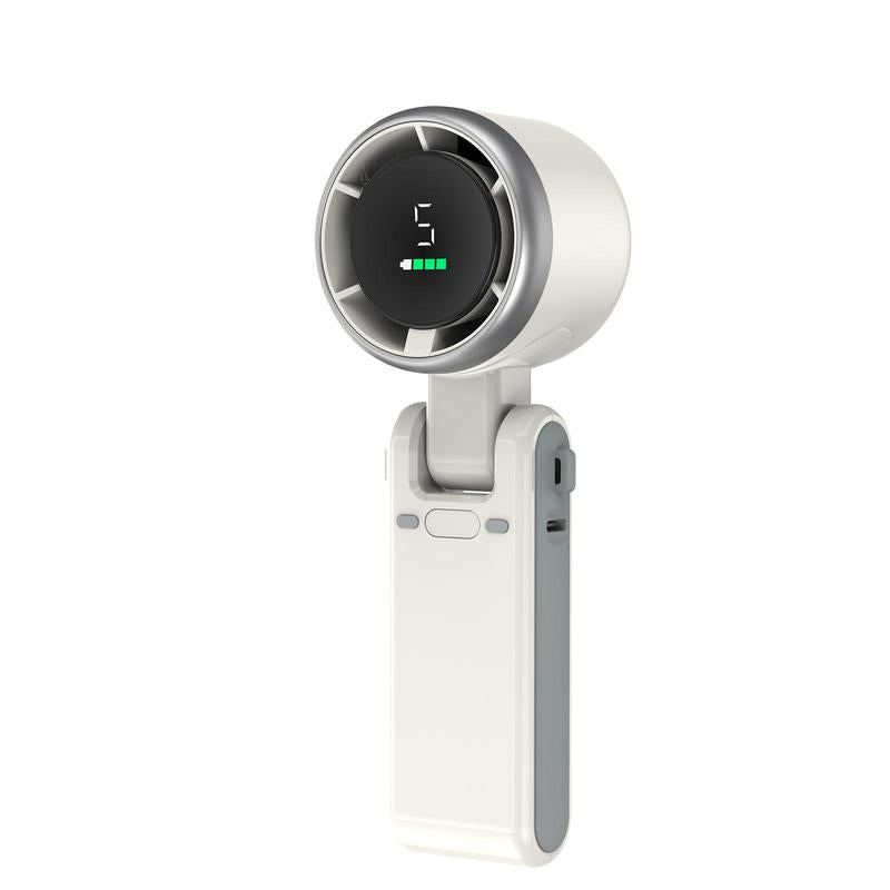 PLAYHOT Portable Handheld Turbo Fan - High-Power 5-Speed Mini Fan with USB Rechargeable 4000mAh Battery, Perfect for Camping and Outdoor Travel