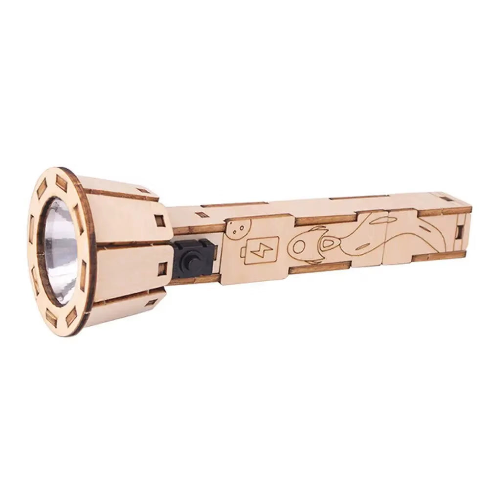 DIY Flashlight Technology Small Production Set Homemade Hand-Assembled Electrical Physics Science Toys